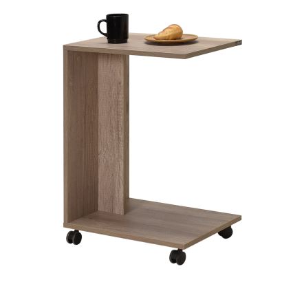 Table d'appoint 65x35 cm marron