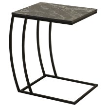 Table d'appoint 65x35 cm noir