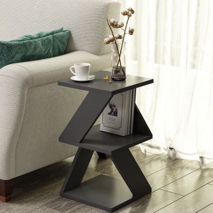 Table d'appoint ALBENI 50x30 cm anthracite