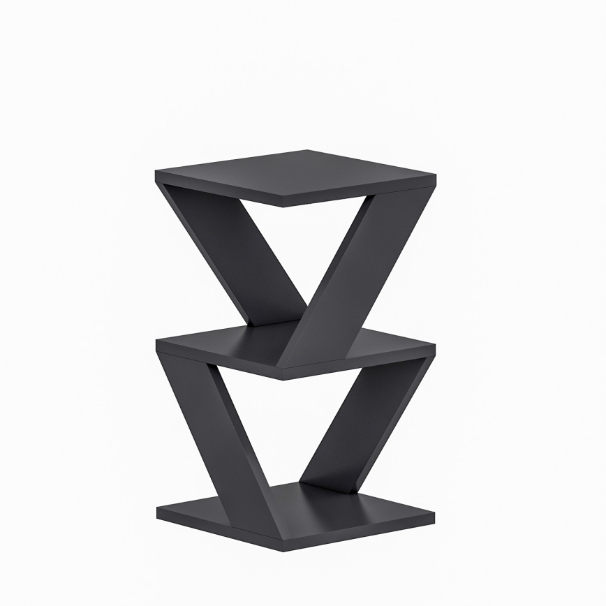 Table d'appoint ALBENI 50x30 cm anthracite