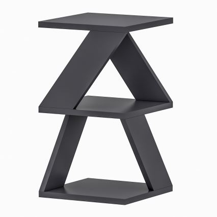 Table d'appoint ALBENI 50x30 cm anthracite