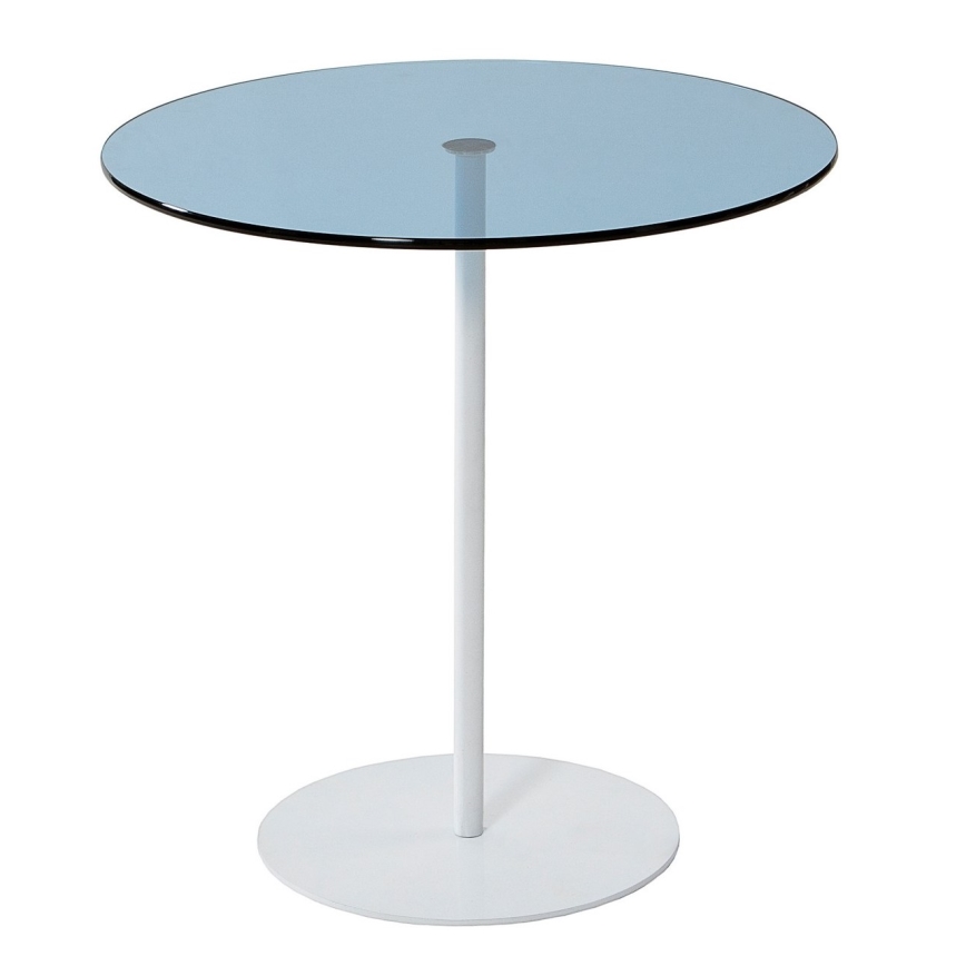 Table d'appoint CHILL 50x50 cm blanc/bleu