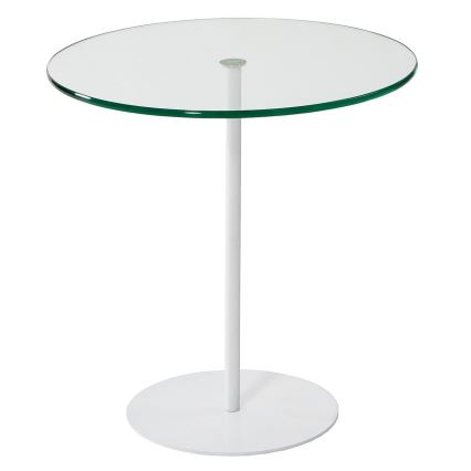 Table d'appoint CHILL 50x50 cm blanc/transparent
