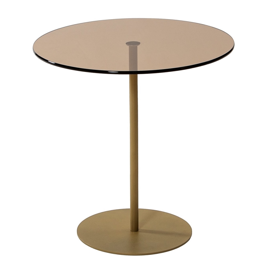 Table d'appoint CHILL 50x50 cm doré/bronze