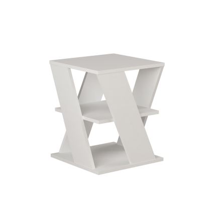 Table d'appoint CYCLO 55x55 cm blanche