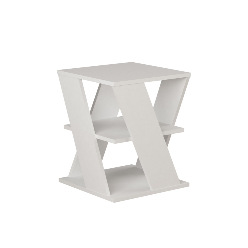 Table d'appoint CYCLO 55x55 cm blanche
