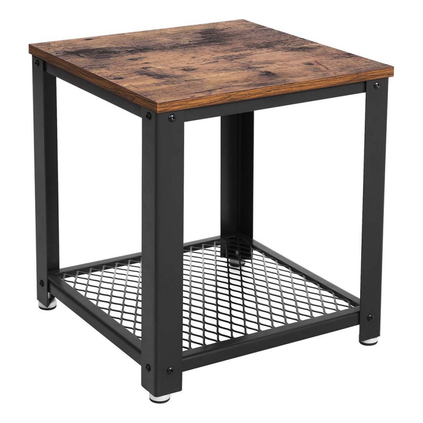 Table d'appoint ELDUR marron/noir