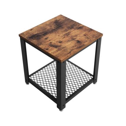 Table d'appoint ELDUR marron/noir