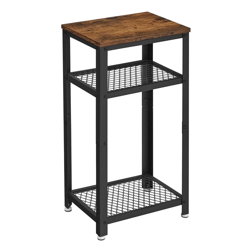 Table d'appoint ELDUR marron/noir