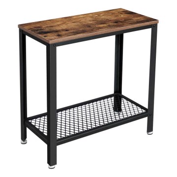 Table d'appoint ELDUR marron/noir