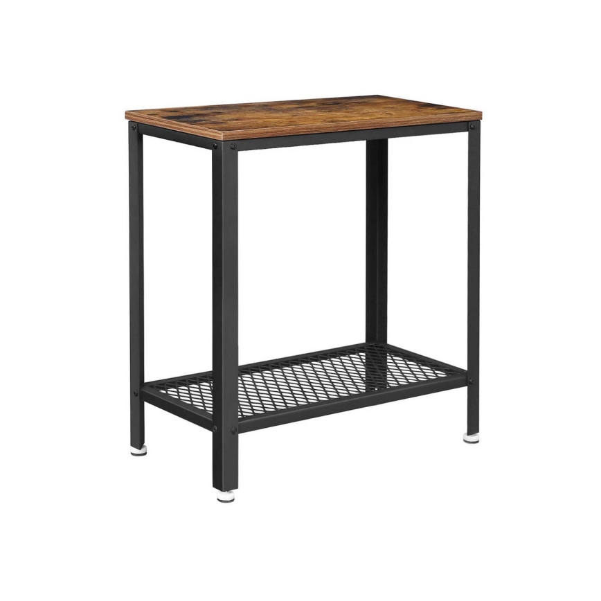 Table d'appoint ELDUR marron/noir