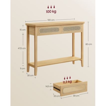 Table d'appoint FALKO marron