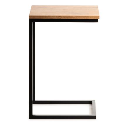 Table d'appoint HELPER 57x40 cm noire/marron