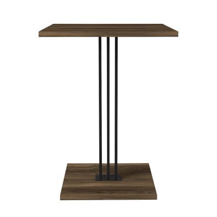 Table d'appoint HILDA 60x44,8 cm marron/noire