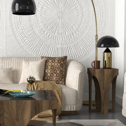 Table d'appoint LITUS 58x37 cm marron