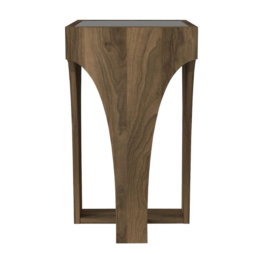 Table d'appoint LITUS 58x37 cm marron