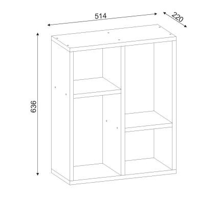 Table d'appoint LUPUS 63,6x51,4 cm blanche