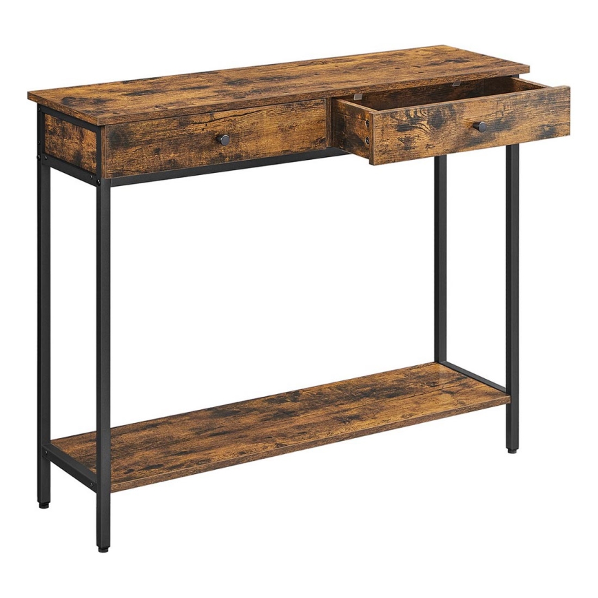 Table d'appoint LUVOR marron/noir