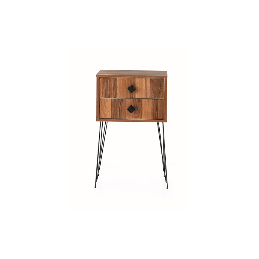 Table d'appoint MELINOS 70x45 cm marron