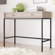Table d'appoint MONO 78x104 cm beige/noir