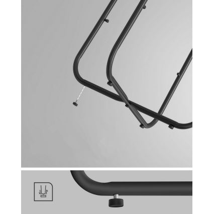 Table d'appoint NOIRA noir/gris