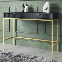 Table d'appoint NOVA 77x104 cm noir/doré