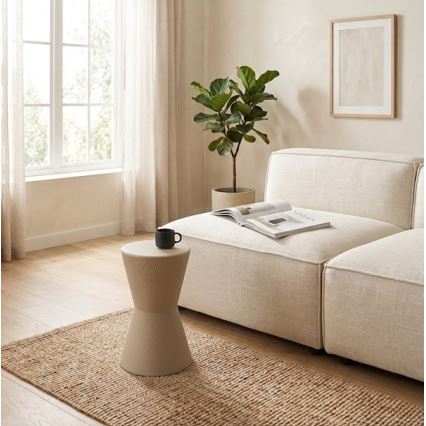 Table d'appoint PETIT Ø 29 cm beige