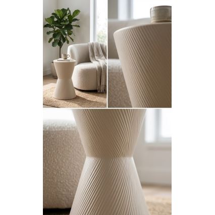 Table d'appoint PETIT Ø 29 cm crème