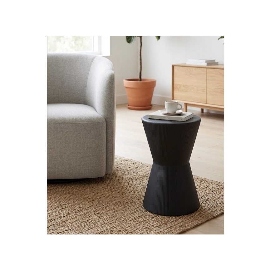 Table d'appoint PETIT Ø 29 cm, noire