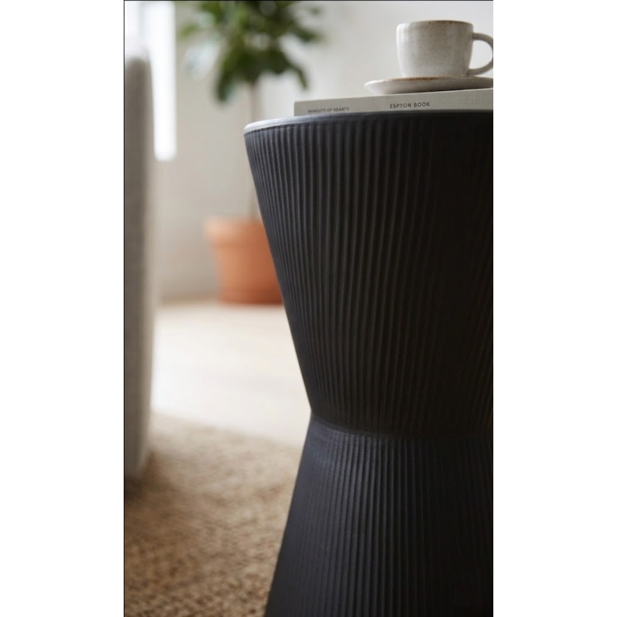 Table d'appoint PETIT Ø 29 cm, noire