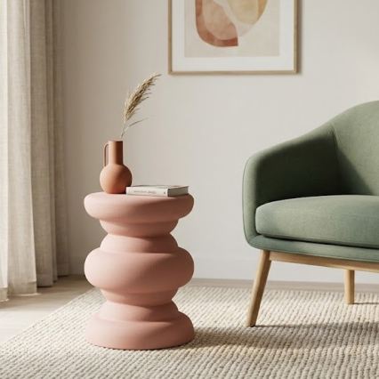 Table d'appoint PETIT Ø 31 cm rose