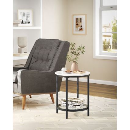 Table d'appoint SID noire/blanche