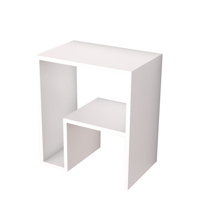 Table d'appoint YEPA 52x45 cm blanche