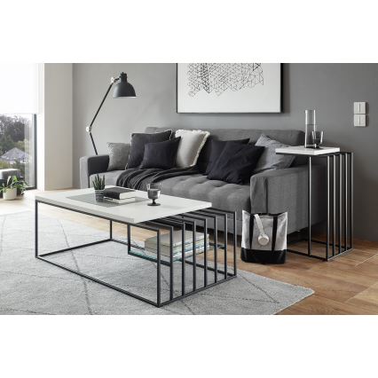 Table d'appoint ZAIRA blanche