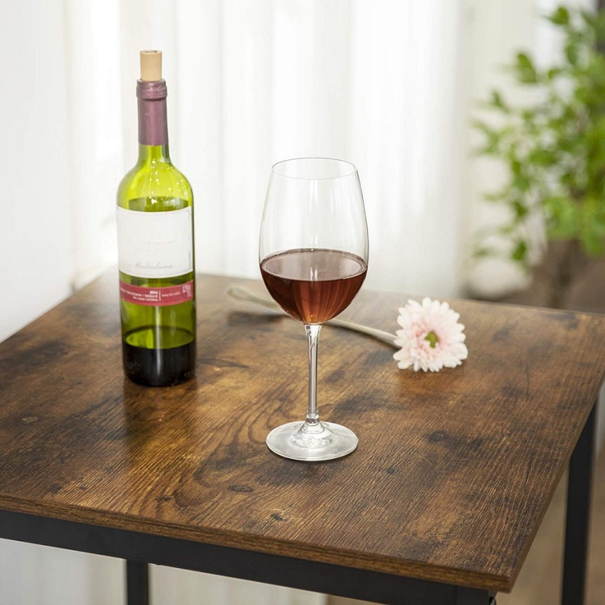 Table de bar BARTIS marron/noir