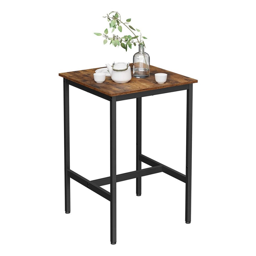 Table de bar BARTIS marron/noir