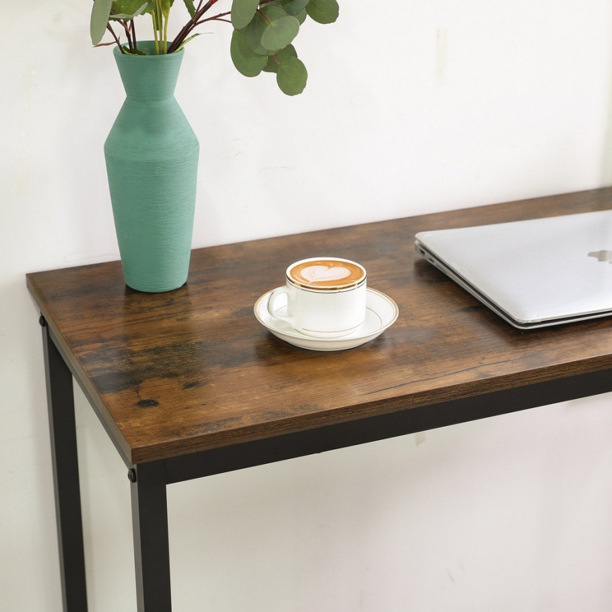 Table de bar BARTIS marron/noir