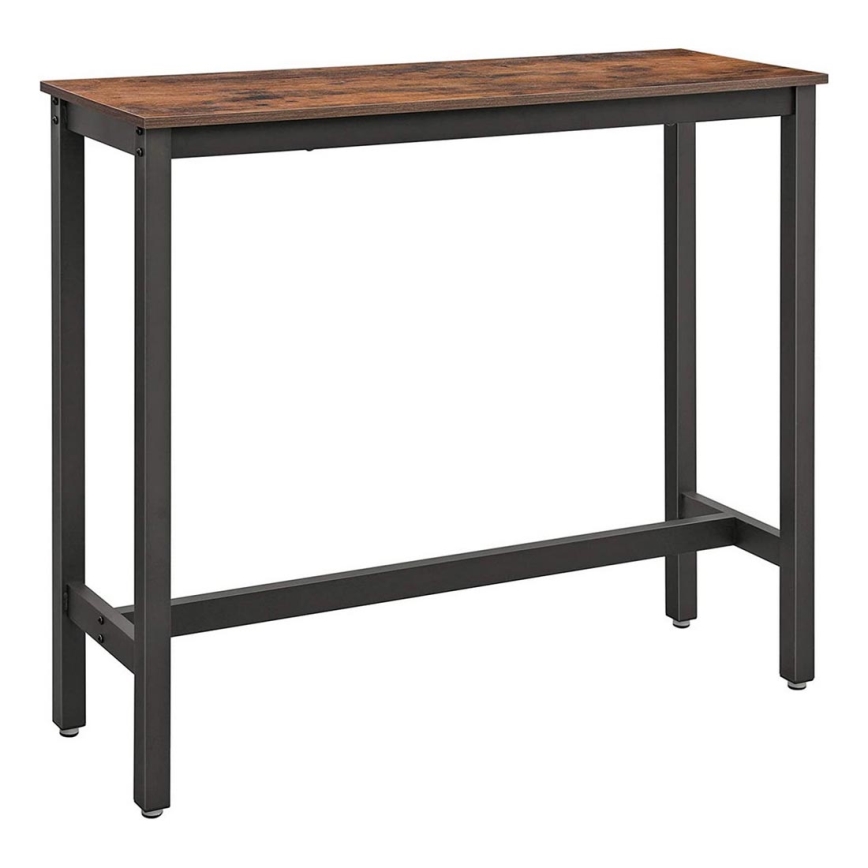 Table de bar BARTIS marron/noir