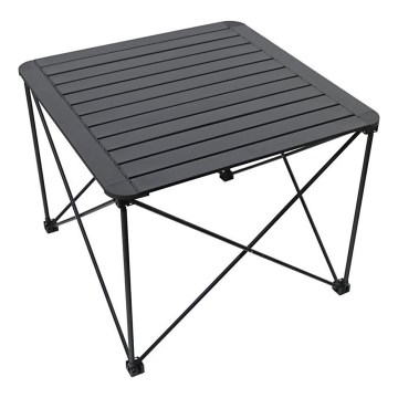 Table de camping pliable 70x70cm anthracite