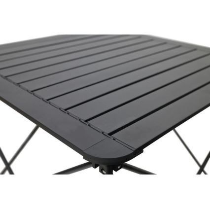 Table de camping pliable 70x70cm anthracite