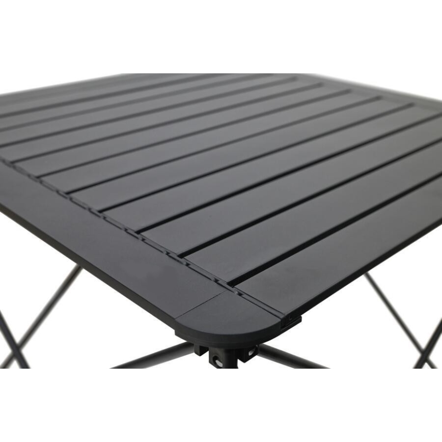 Table de camping pliable 70x70cm anthracite