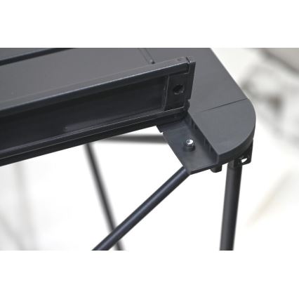 Table de camping pliable 70x70cm anthracite