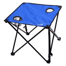 Table de camping pliable bleue