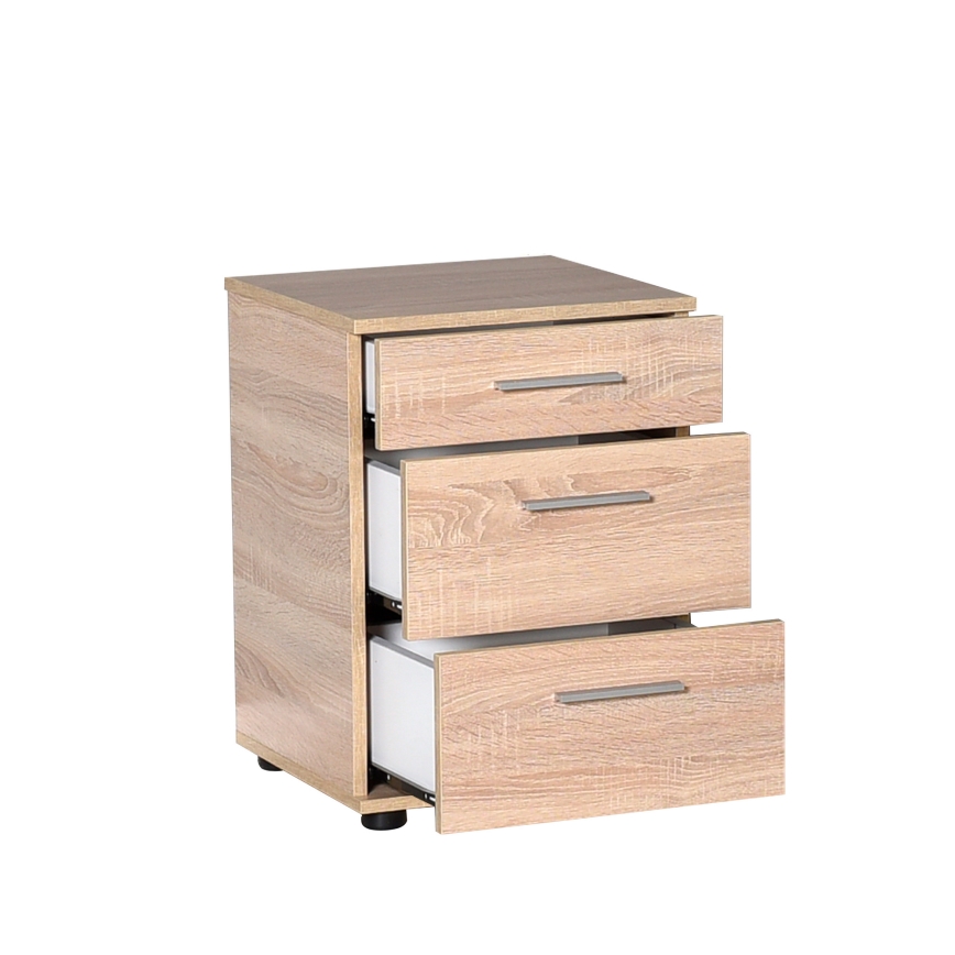 Table de chevet 57x40 cm marron