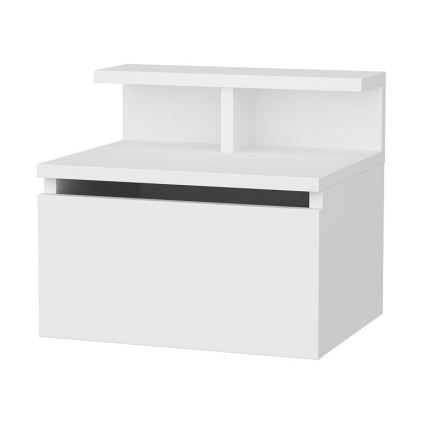 Table de chevet ALICE 39,8x35 cm blanc