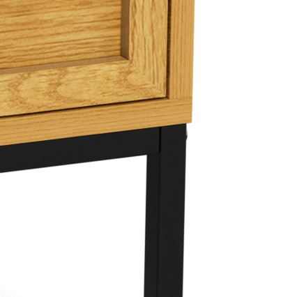 Table de chevet ALIN 46x40 cm, marron clair
