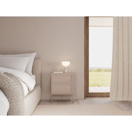 Table de chevet ALIN 46x40 cm taupe
