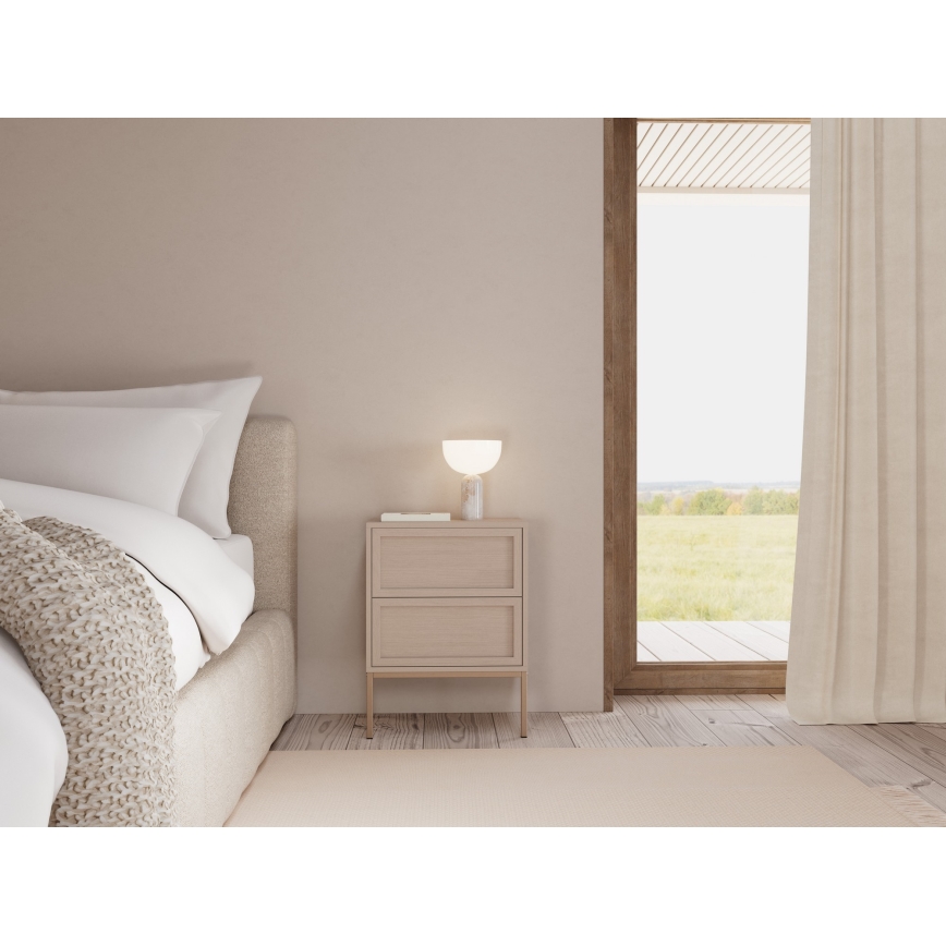 Table de chevet ALIN 46x40 cm taupe