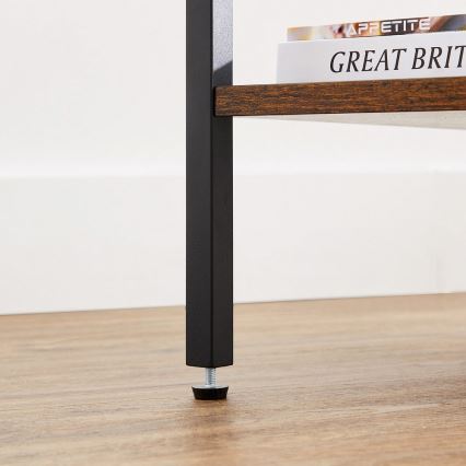 Table de chevet ARIN marron/noir