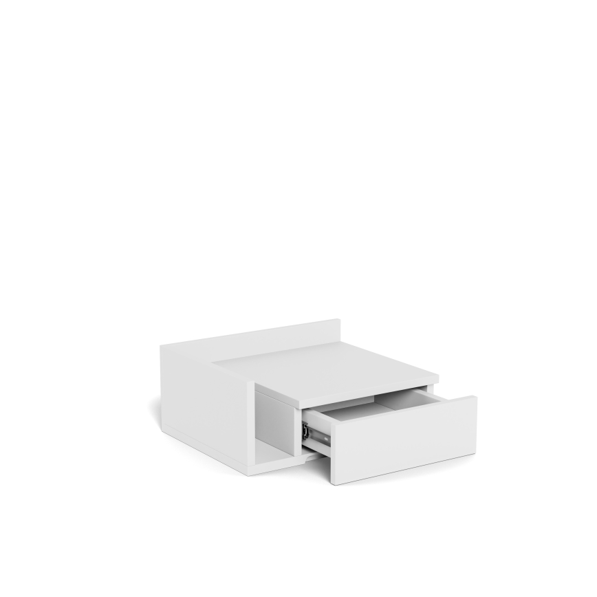 Table de chevet AVA 40 x 32 cm blanche
